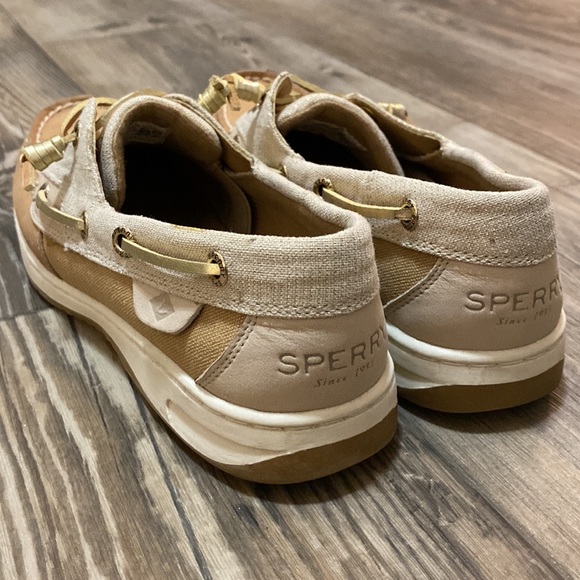 Sperry Top Sider Memory Foam Gold Laced Shoes Women’s 6.5 - Picture 5 of 8